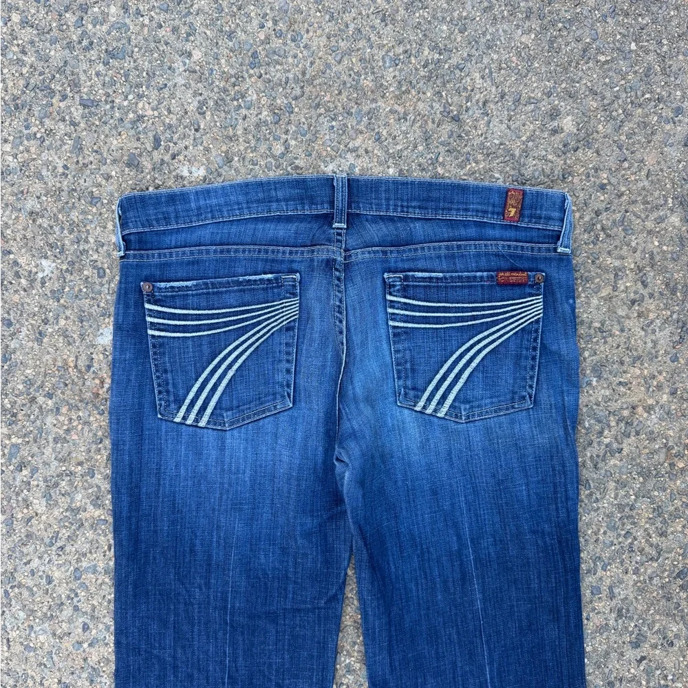 7 For All Mankind Dojo Jeans Dark Wash - Picture 7 of 10